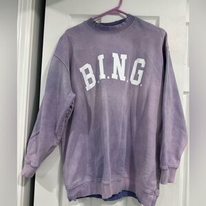 Anine Bing Lavender Sweatshirt